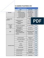 Nueva Agenda Telefonica Uni Actualizado 23-09-16