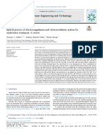 Hybrid Process of Electrocoagulation and Electrooxidation System For Wastewater Treatment-A Review