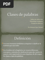 Clases de Palabras