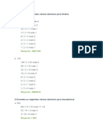 Conversão de Bases Numéricas