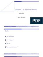 3.4-Gradient, Divergence, Curl and The Del Operator: Tom Lewis