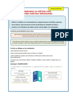 Comu Elaboramos Un Díptico para Exponer Nuestras Reflexiones