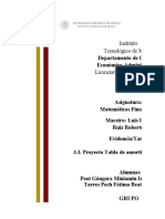 3.3. Proyecto Tabla de Amortización de Una Deuda