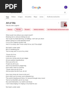 Paroles All of Me - Recherche Google