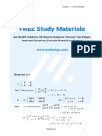 NCERT Solutions Class 12 Maths Chapter 4 Determinants