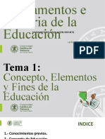 Tema 1. Concepto, Elementos y Fines