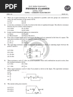 Physics Classes: Topic: - Current Electricity