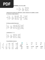 ELIMINACIÓN GAUSSIANA Ejercicio IX