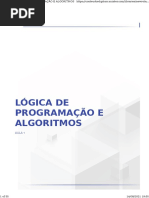 Lógica de Programação e Algoritmos