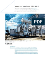 Overcurrent Protection of Transformer NEC450.3