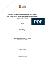 Méthodes Quantitatives D'analyse D'images Rayons X Pour Usage en Test Non Destructif Et en Reconnaissance Assistée de Défauts