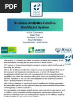 Business Analytics-Carolina Healthcare System