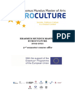 2nd Semester Euroculture Consortium Course Guide 2019-21 WEB