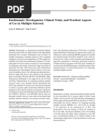 Daclizumab: Development, Clinical Trials, and Practical Aspects of Use in Multiple Sclerosis