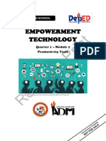 EmpowermentTechn q1 Mod2 ProductivityTools v5