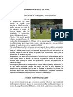 Fundamentos Tecnicos Del Futbol