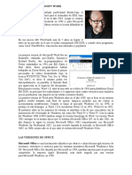 Historia de Microsoft Word