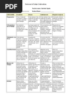 Rubrica Destrezas de Trabajo Colaborativas