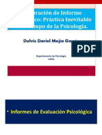 Informes de Evaluación Psicológica