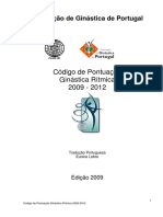 Código de Pontuação Ginástica Rítmica Portugal