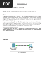 Experiment-1: Fig 1.1: Network Designed