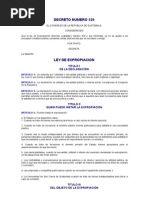 DECRETO NÚMERO 529 Ley de Expropiación