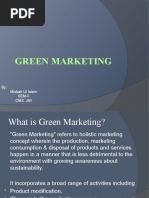 Green Marketing: By: Misbah Ul Islam Sem-Ii CMS, Jmi