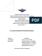 La Accion Autonoma Por Fraude Procesal.