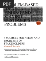 Problem-Based Ideation: Finding and Solving Customer'S Problems