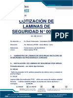 Cotización de Láminas de Seguridad - Nova Jesus María