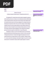 Annotated Sample Rhetorical Analysis Kristof