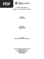 Evidencia 4: Informe "Diagnóstico Ejecutivo"