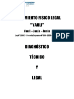 Diagnostico Tecnico Legal - Yauli