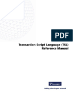 Transaction Script Language (TSL) Reference Manual