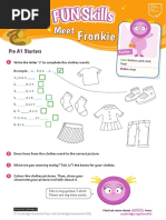 Pre A1 Starters Frankie Worksheet