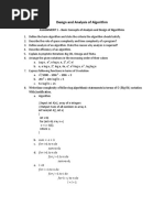 ASSIGNMENT 1 - Basic Concepts of Analysis and Design of Algorithms