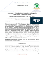 Assessment of Water Quality of Ganga River in Kanpur Byusing Principal Components Analysis