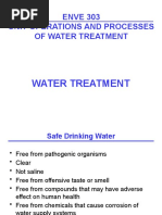 ENVE 303 Unit Operations and Processes of Water Treatment