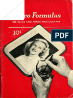 Ansco Formulas For Black-And-White Photography 1950