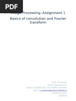 Basics of Convolution and Fourier Transform