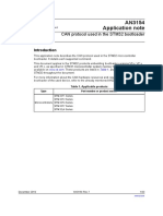 AN3154 Application Note: CAN Protocol Used in The STM32 Bootloader