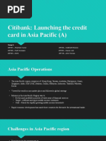 Citibank: Launching The Credit Card in Asia Pacific (A)