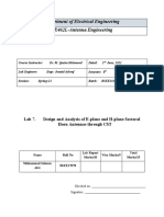 Department of Electrical Engineering EE462L-Antenna Engineering