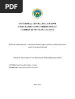 Estilos de Crianza Parental y Consumo de Sustancias Psicoactivas en Adolescentes de Un Centro de Orientación Juvenil