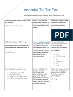 Tic Tac Toe Polynomials