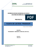 Estudio de Mecanica de Suelos Planta de Lacteos