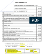 Sample Problems On Cash