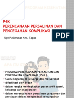 Sosialisasi Program Kesehatan: P4K Perencanaan Persalinan Dan Pencegahan Komplikasi