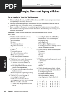 Chapter 4 Managing Stress and Coping With Loss: Test Taking