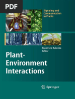 Frantisek Baluska Plant-Environment InteractionsBookFi - Org